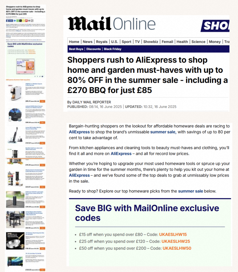 Daily Mail Editor Pick